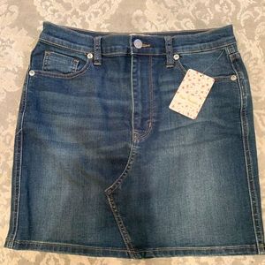 Free People Jean Skirt
